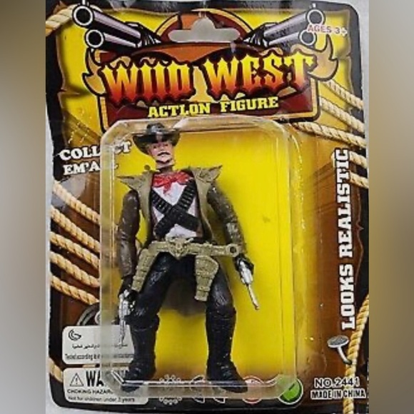 Wild west figures 2013 native american indians/cowboys/bank robbers lot of 5 toy - Picture 5 of 6